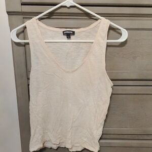 Express Women's Cream Tank Top